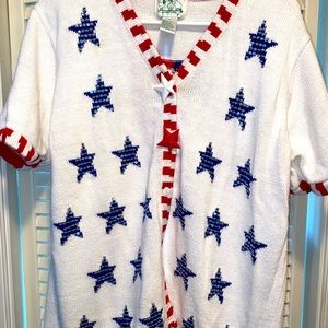 Quacker Factory summer sweater, size Large